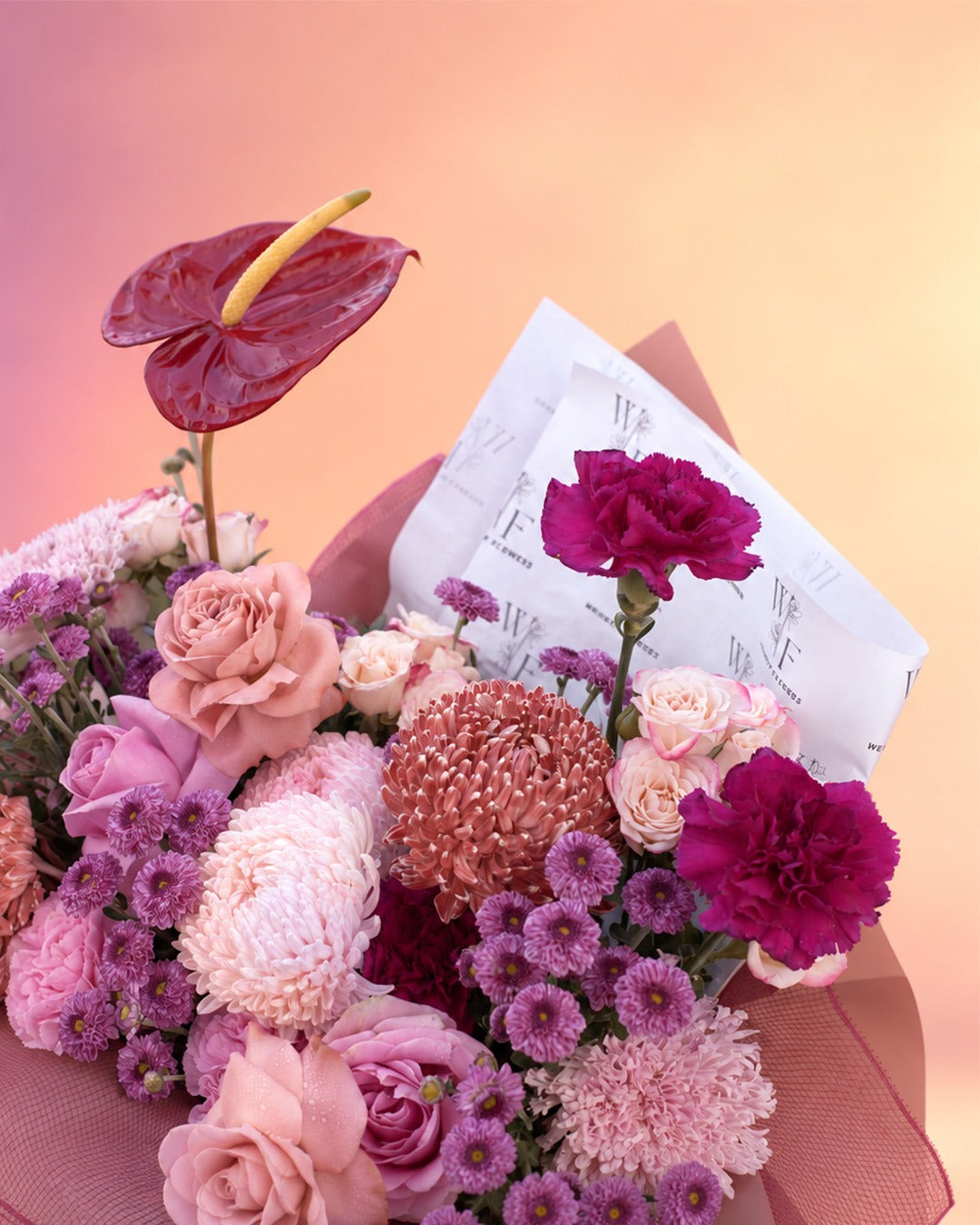 Burgundy Garden Bouquet