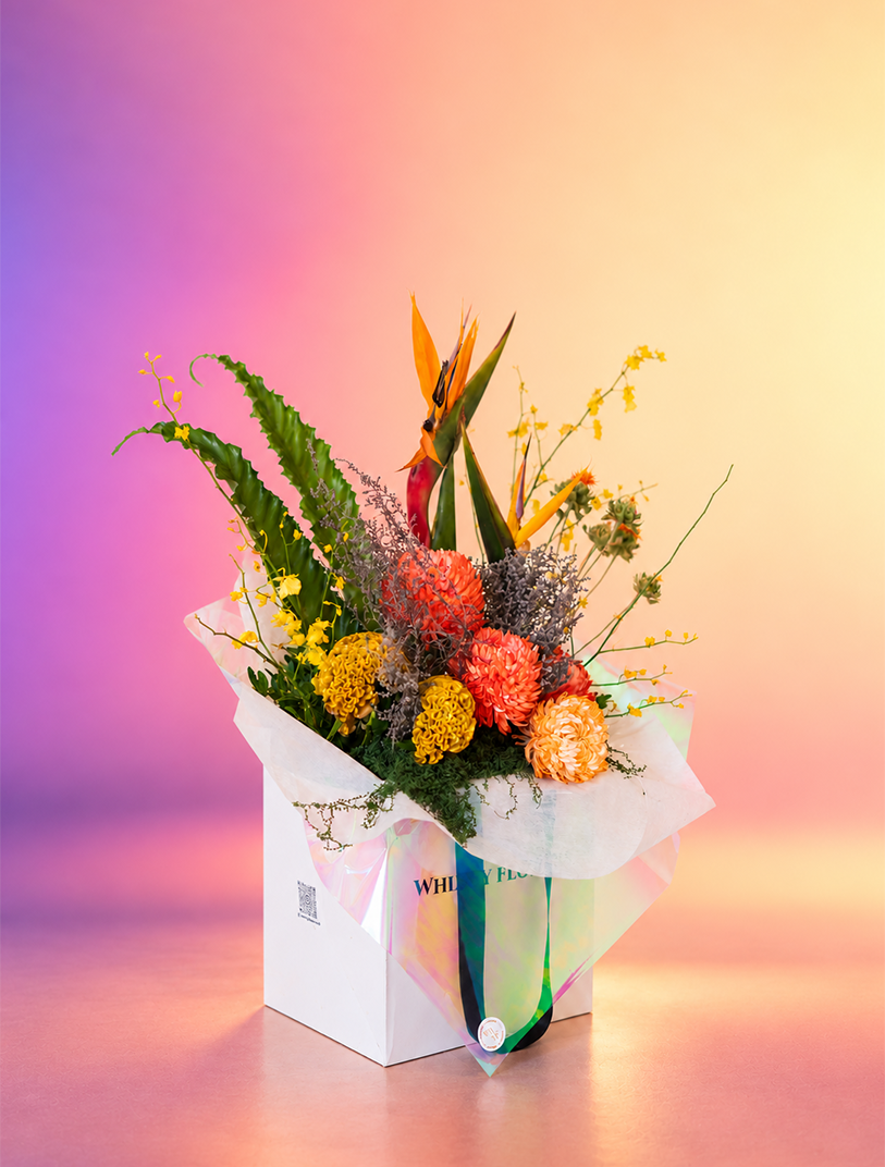 Tropical Sunset Bird of Paradise