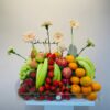 Bloom & Bounty – Deluxe Fruit and Floral Tray