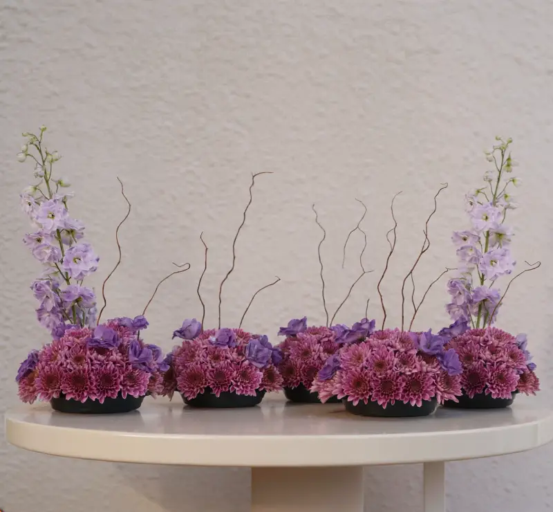Purple Poetry Set of 4